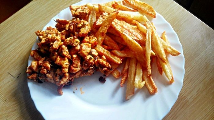 Gyros z frytkami Gyros z frytkami