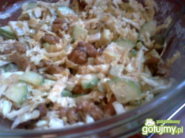 Gyros z indyka z kapustą pekińską