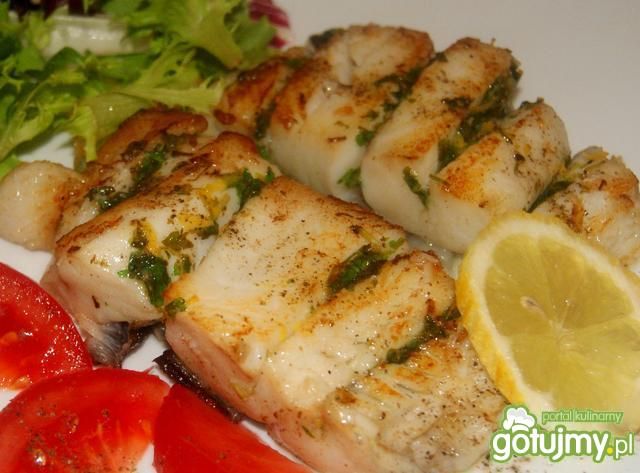 Halibut aromatyzowany natką