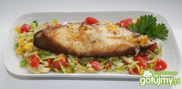 Halibut w pomarańczowej marynacie