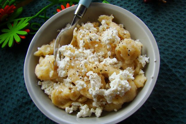 Haluszki z twarogiem Haluszki z twarogiem