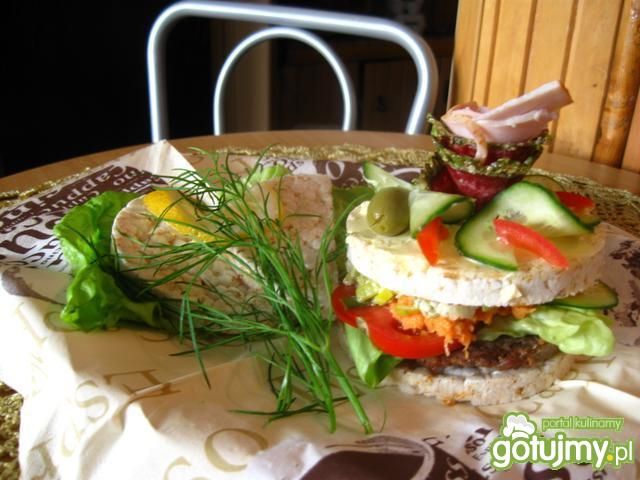 Hamburger ryżowy. Hamburger ryżowy.