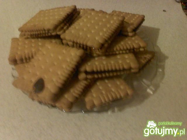 Herbatniki z masą czekoladową 