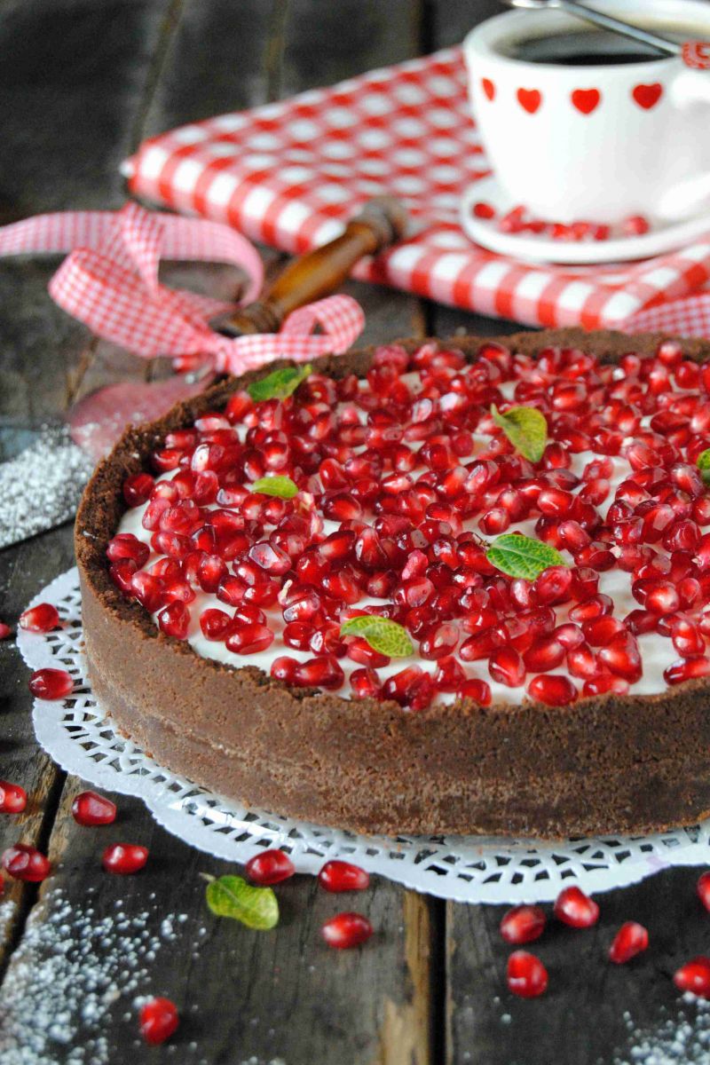 Herbatnikowy torcik  z granatem