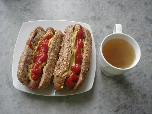 Hot dog wegetariański Hot dog wegetariański