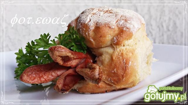 Hot-dog z prażoną cebulką