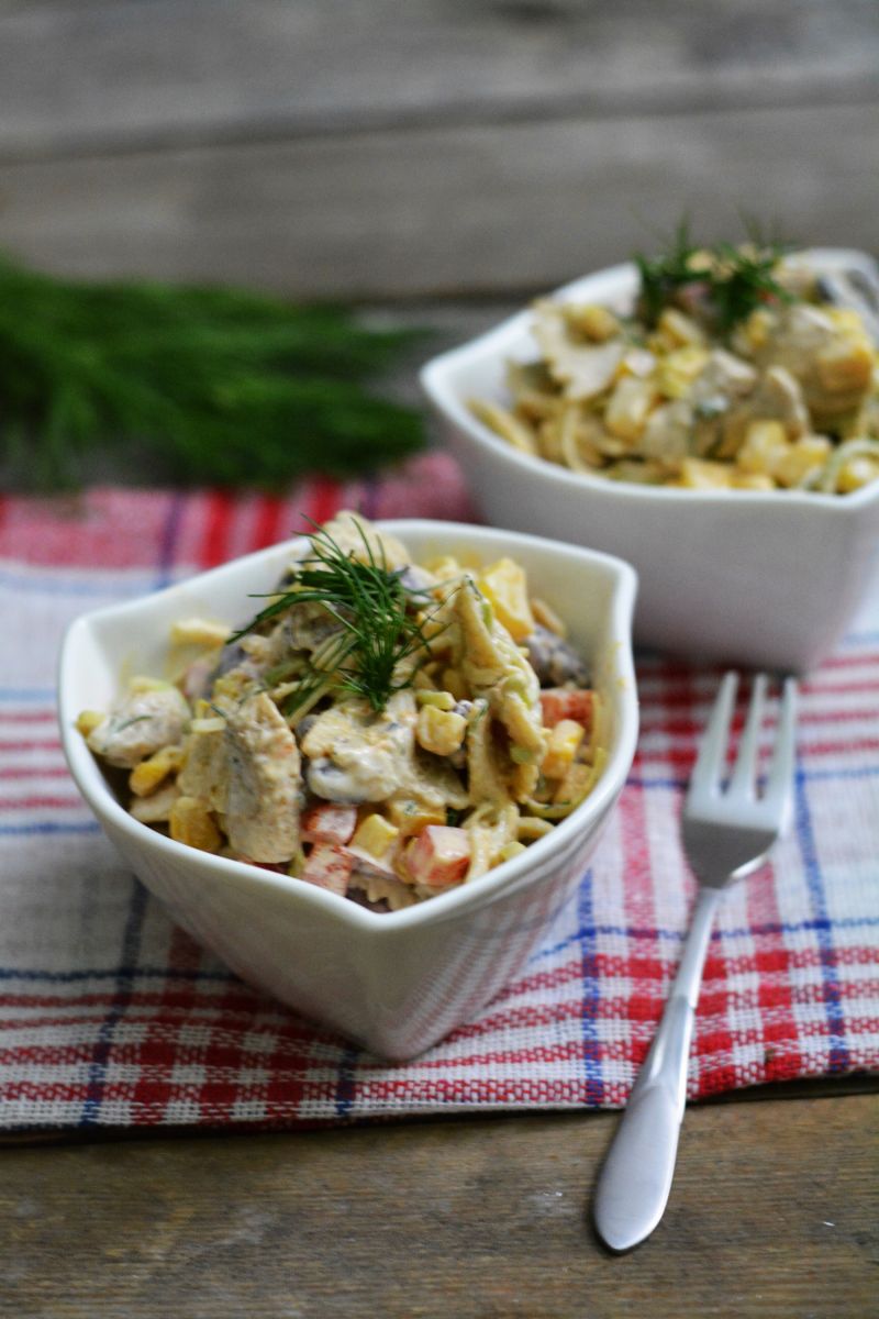Imprezowa makaronowa sałatka Imprezowa makaronowa sałatka