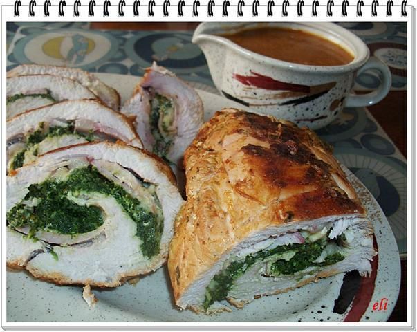 Indycza rolada szpinakowa Eli