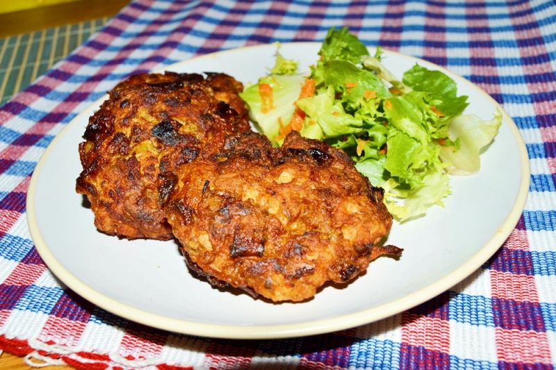 Indycze kotlety siekane z warzywami