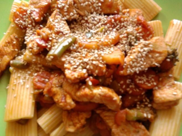 Indyczek w warzywach