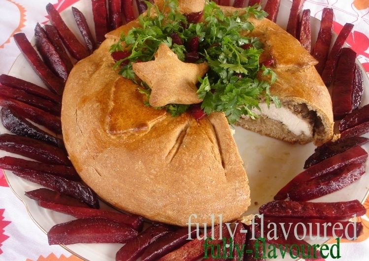 Indyczy wieniec a'la kulebiak 