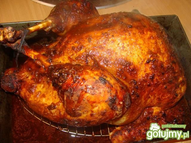 Indyk nadziewany podrobami i kaszą