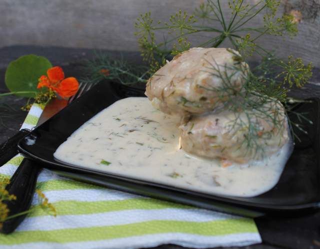 Indyk w sosie maślano -serowym