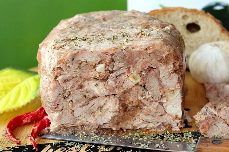Indyk z galaretką z praski/szynkowara  Indyk z galaretką z praski/szynkowara