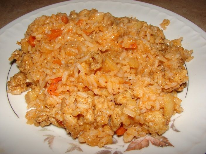 Indyk z ryżem i warzywami Indyk z ryżem i warzywami