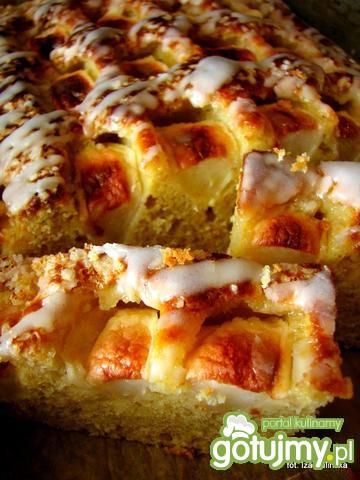 Jabłecznik śmietankowy bardzo prosty Jabłecznik śmietankowy bardzo prosty