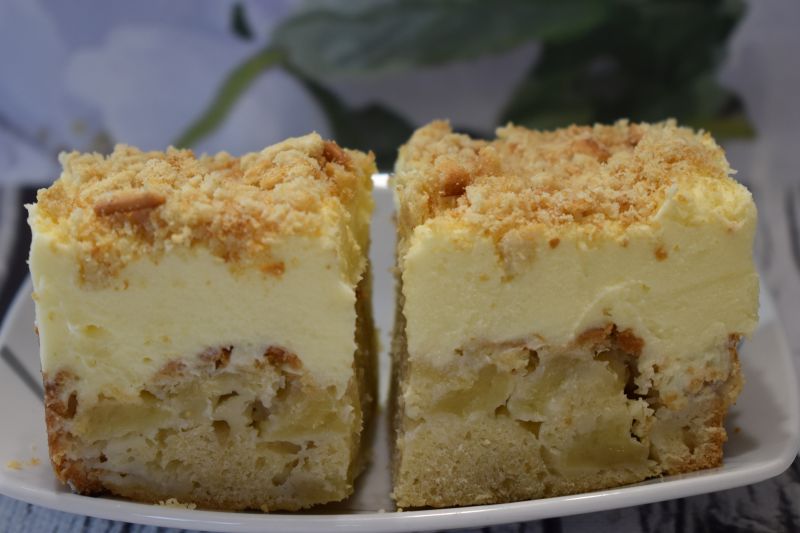 Jabłecznik z budyniem Jabłecznik z budyniem