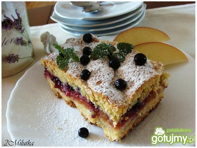 Jabłecznik z jagodami