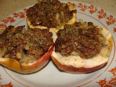 Jabłka faszerowane wątróbką