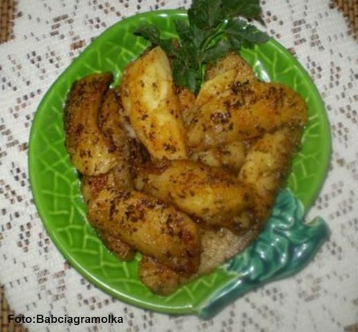 Jabłka smażone na ostro :