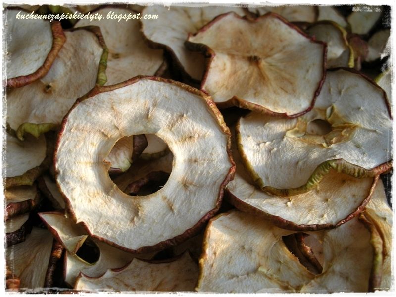 Jabłka suszone na zimowy kompot