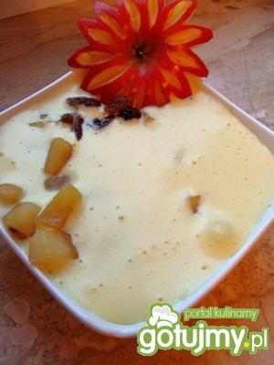 Jabłka z rodzynkami i sosem z szampana Jabłka z rodzynkami i sosem z szampana