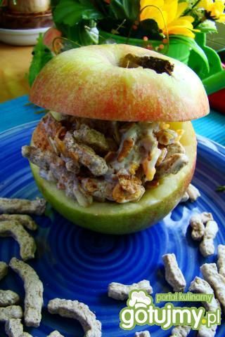 Jabłko nadziewane błonnikiem  Jabłko nadziewane błonnikiem