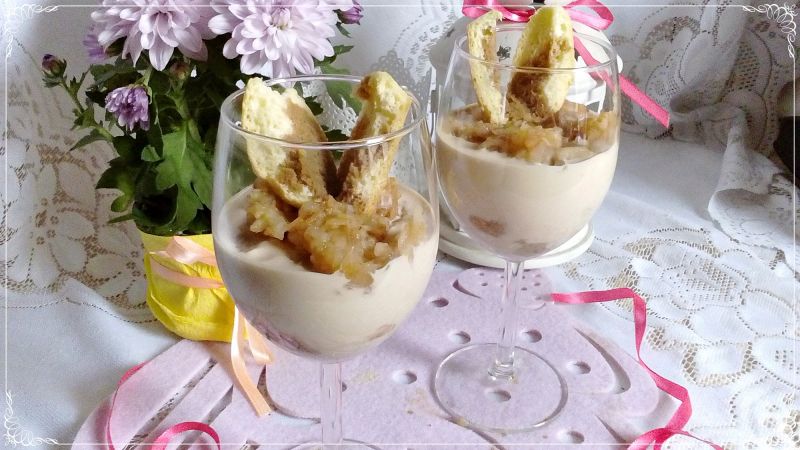 Jabłkowe tiramisu wersja light Jabłkowe tiramisu wersja light