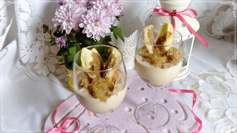 Jabłkowe tiramisu wersja light Jabłkowe tiramisu wersja light