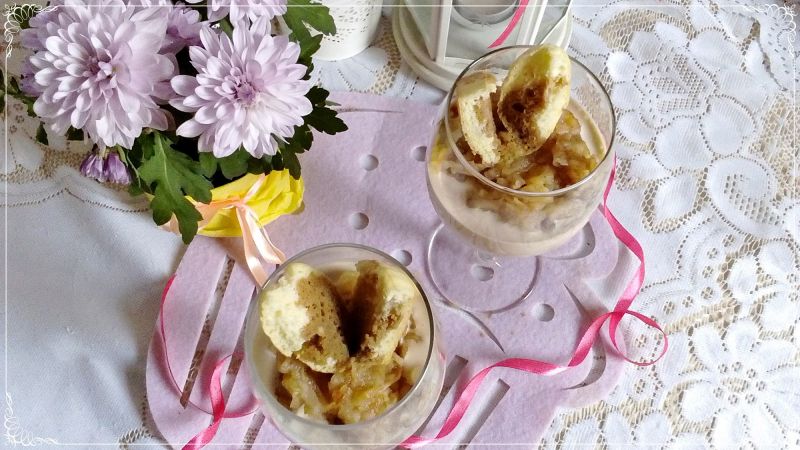 Jabłkowe tiramisu wersja light Jabłkowe tiramisu wersja light