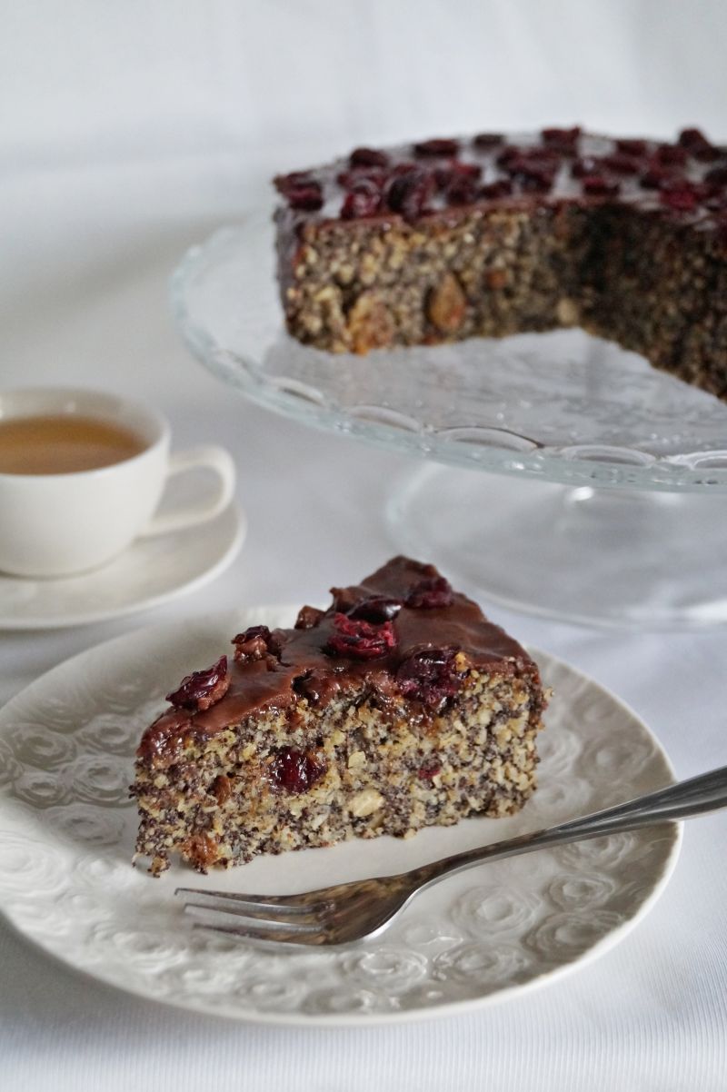 Jaglany makowiec z daktylami Jaglany makowiec z daktylami