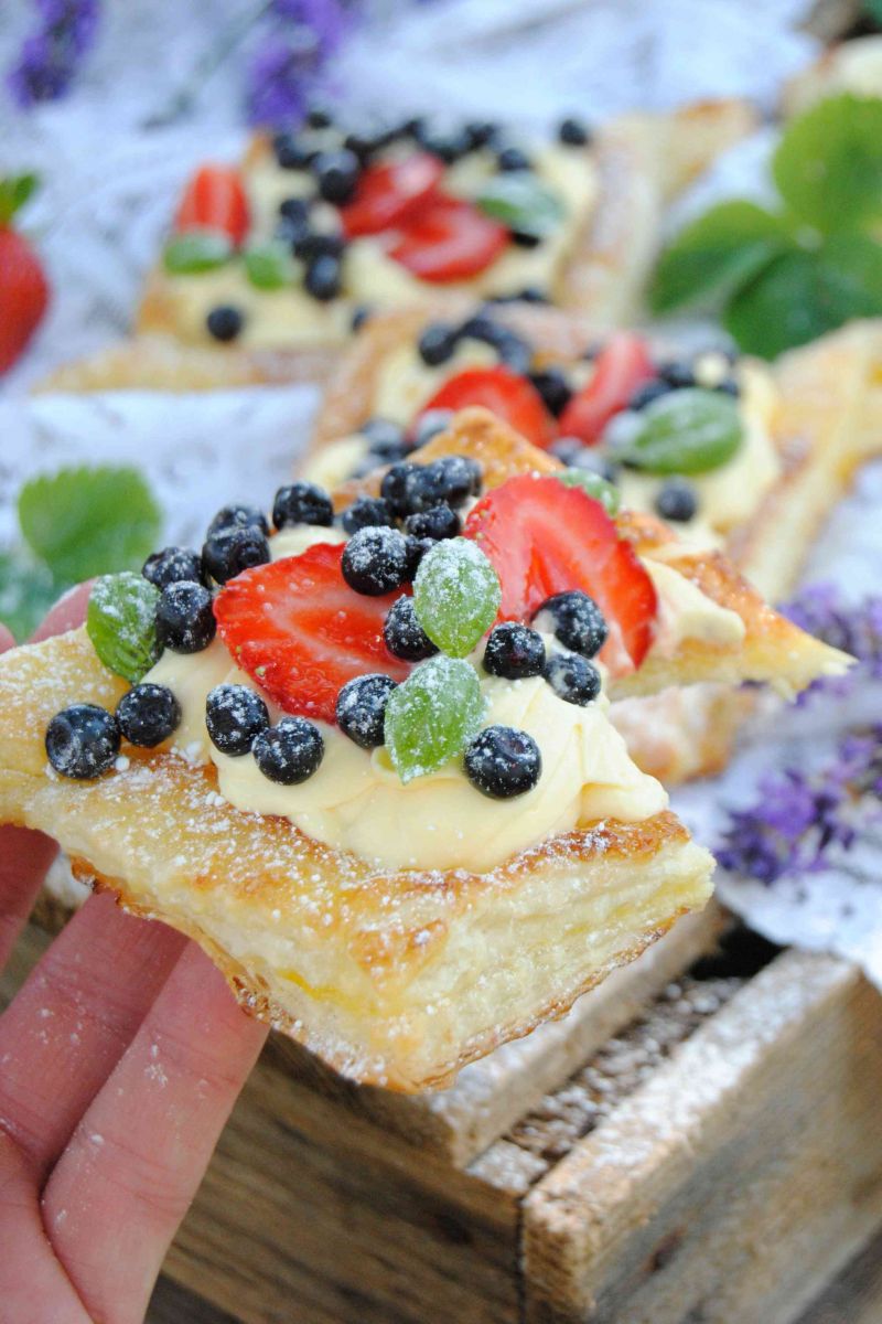 Jagodowo- truskawkowe romby