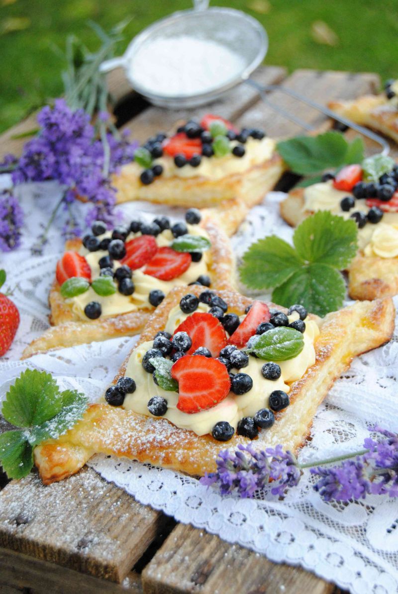 Jagodowo- truskawkowe romby