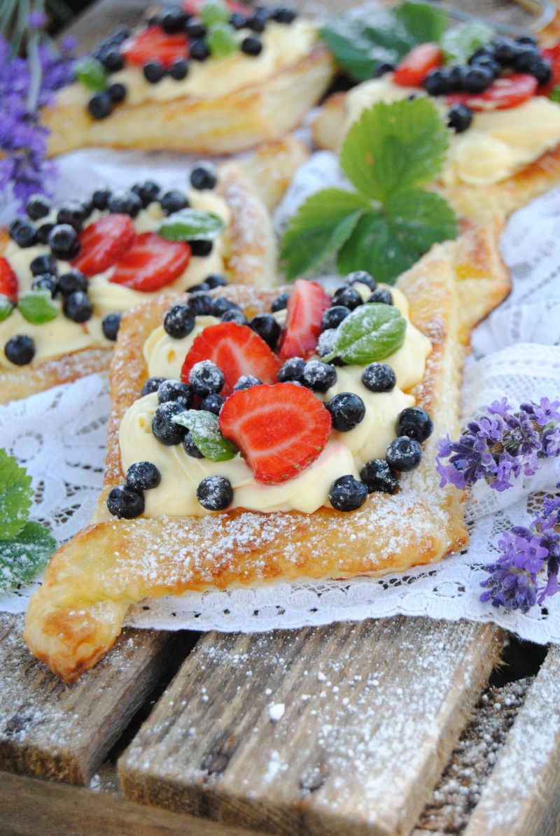 Jagodowo- truskawkowe romby