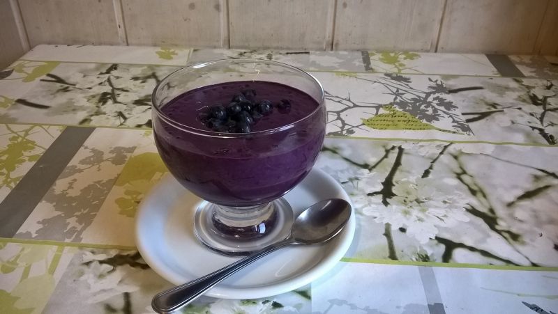 Jagodowy budyń jaglany Jagodowy budyń jaglany
