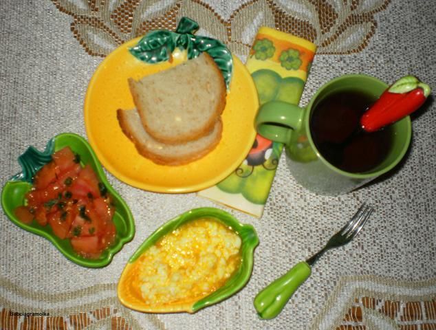 Jajecznica na parze :