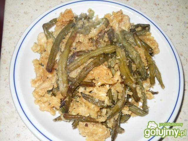 Jajecznica z fasolką szparagową