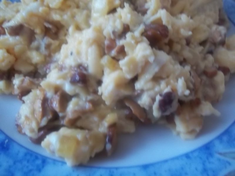 Jajecznica z kurkami