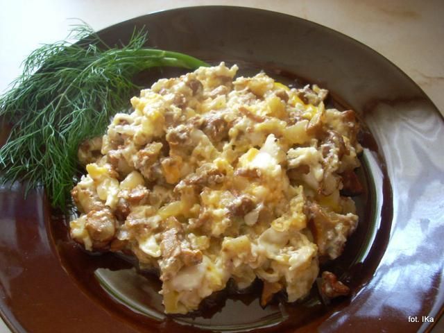 Jajecznica z kurkami na maśle  Jajecznica z kurkami na maśle
