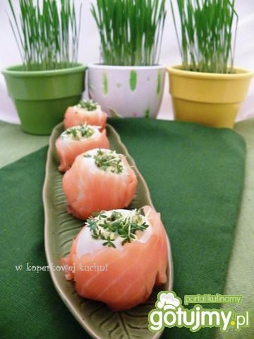 Jajka faszerowane kaparami