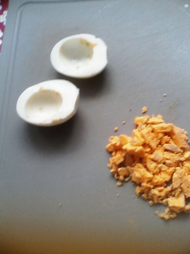 Jajka faszerowane makrelą i rzodkiewką