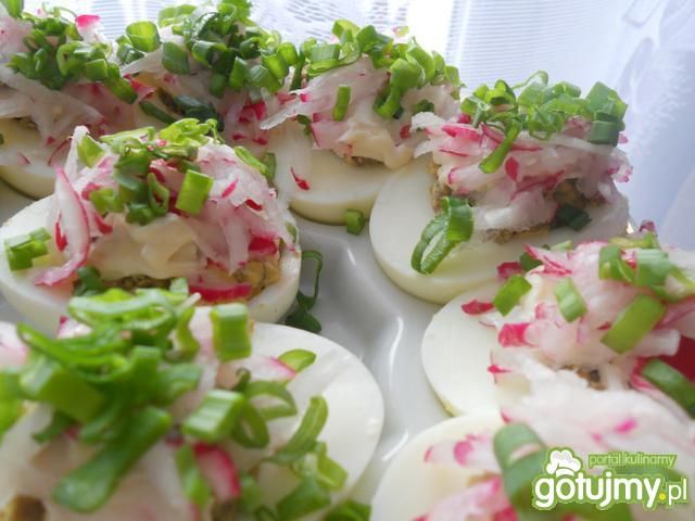 Jajka faszerowane pieczarkami 3. Jajka faszerowane pieczarkami 3.