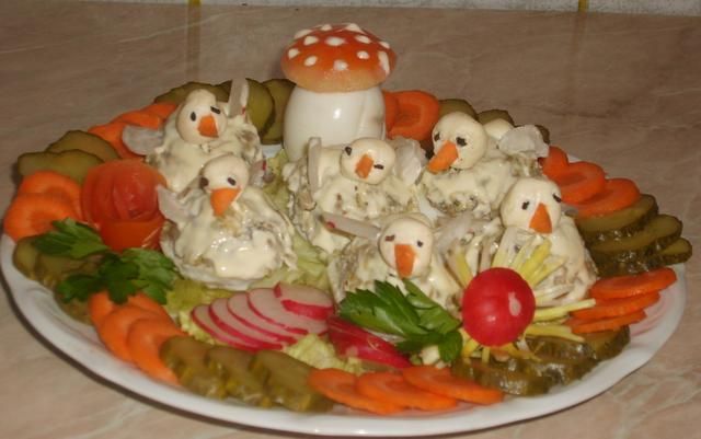 Jajka faszerowane pieczarkami Jajka faszerowane pieczarkami