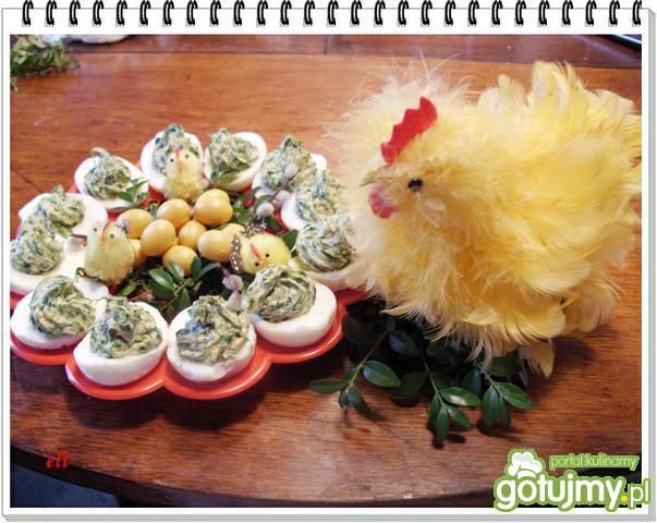 Jajka faszerowane szpinakiem \\\\\\eli Jajka faszerowane szpinakiem \\\\\\eli