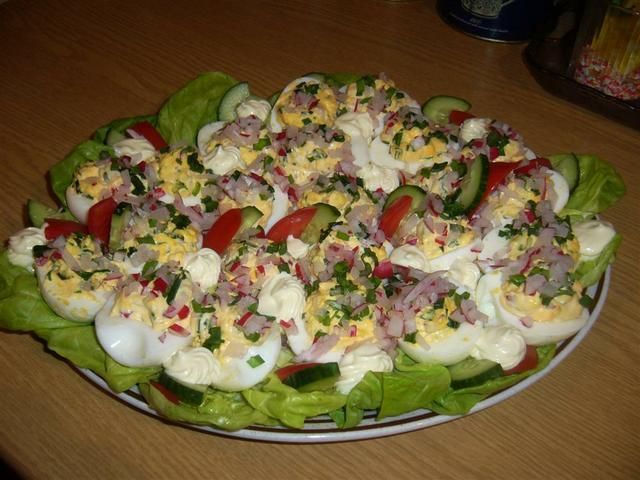 Jajka faszerowane wiosenne