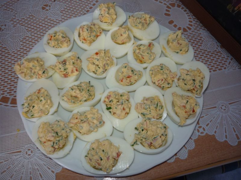 Jajka faszerowane ze szczypiorkiem