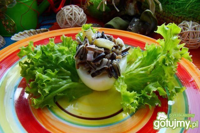 Jajka nadziewane dzikim ryżem 