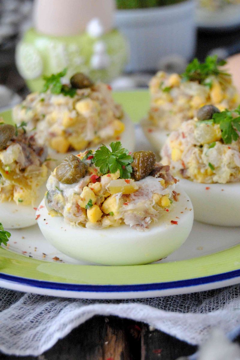 Jajka nadziewane makrelą Jajka nadziewane makrelą