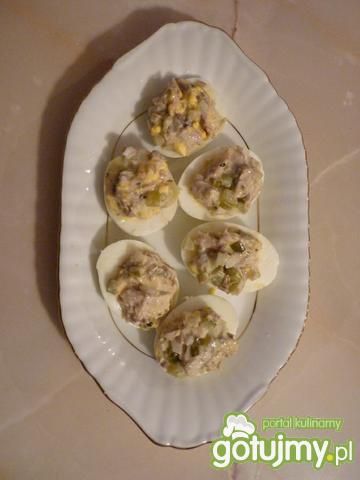 Jajka nadziewane pastą z makreli 