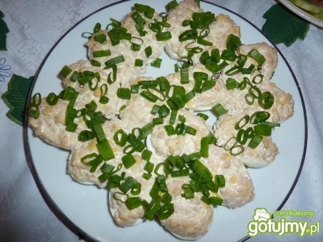 Jajka nadziewane szynką